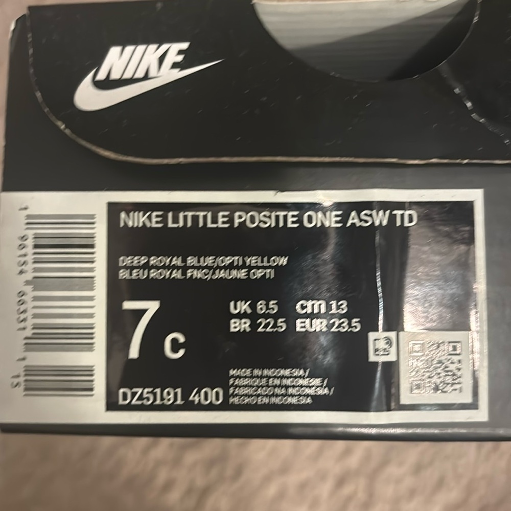 Toddler Nike little posite one ASW  lightly worn sz 7C